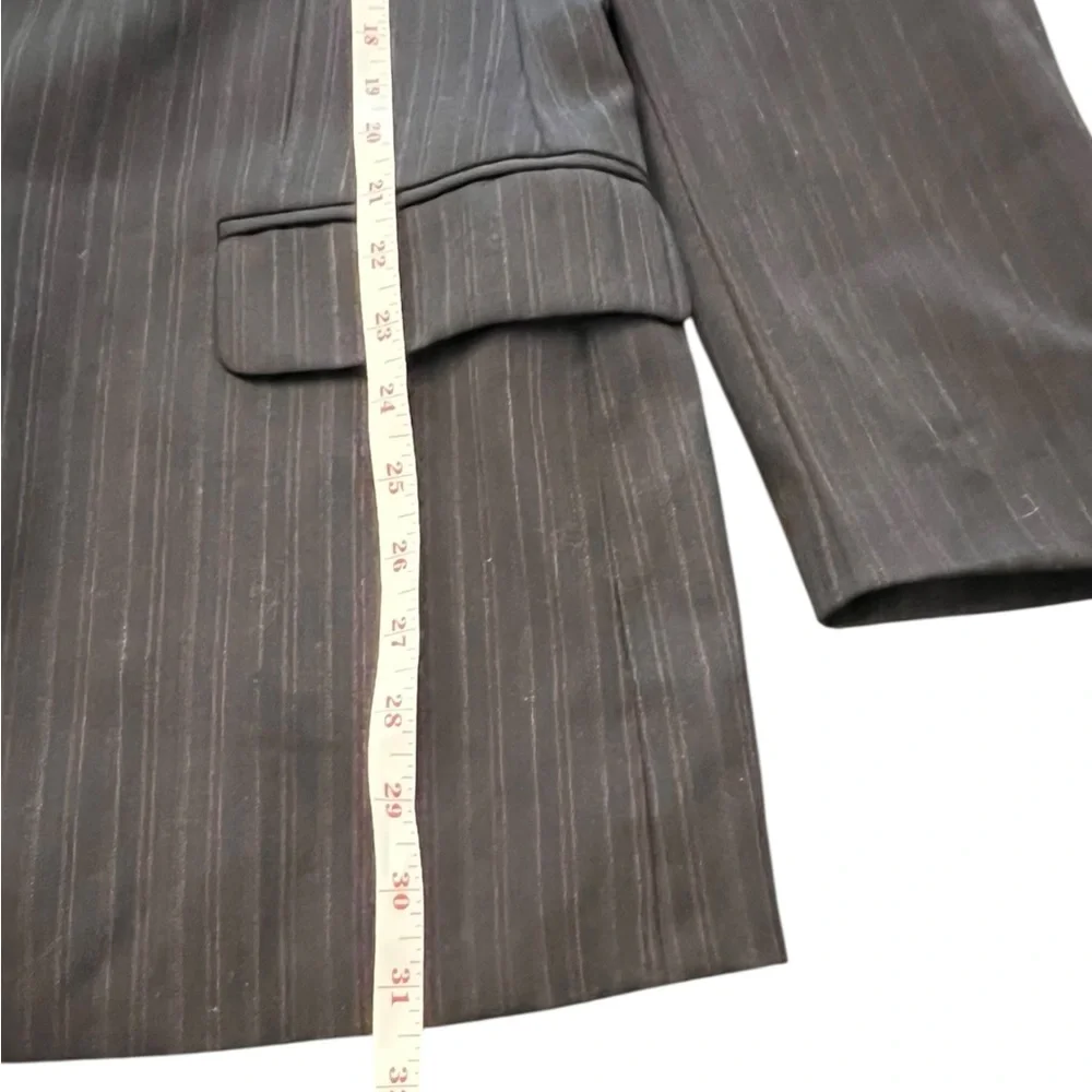 Dolce & Gabbana Mens Black Red Pin Stripe Blazer Jacket Vintage Luxury 36 COA‎